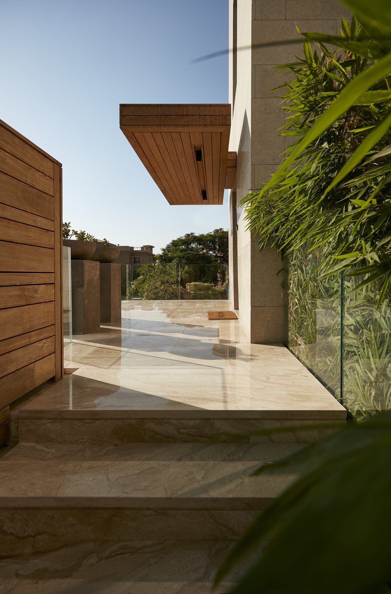 Bardage en ayous Incredible premium wood ceiling by hisham ghorab famous egyptian architect with cladding system technideck by vetedy