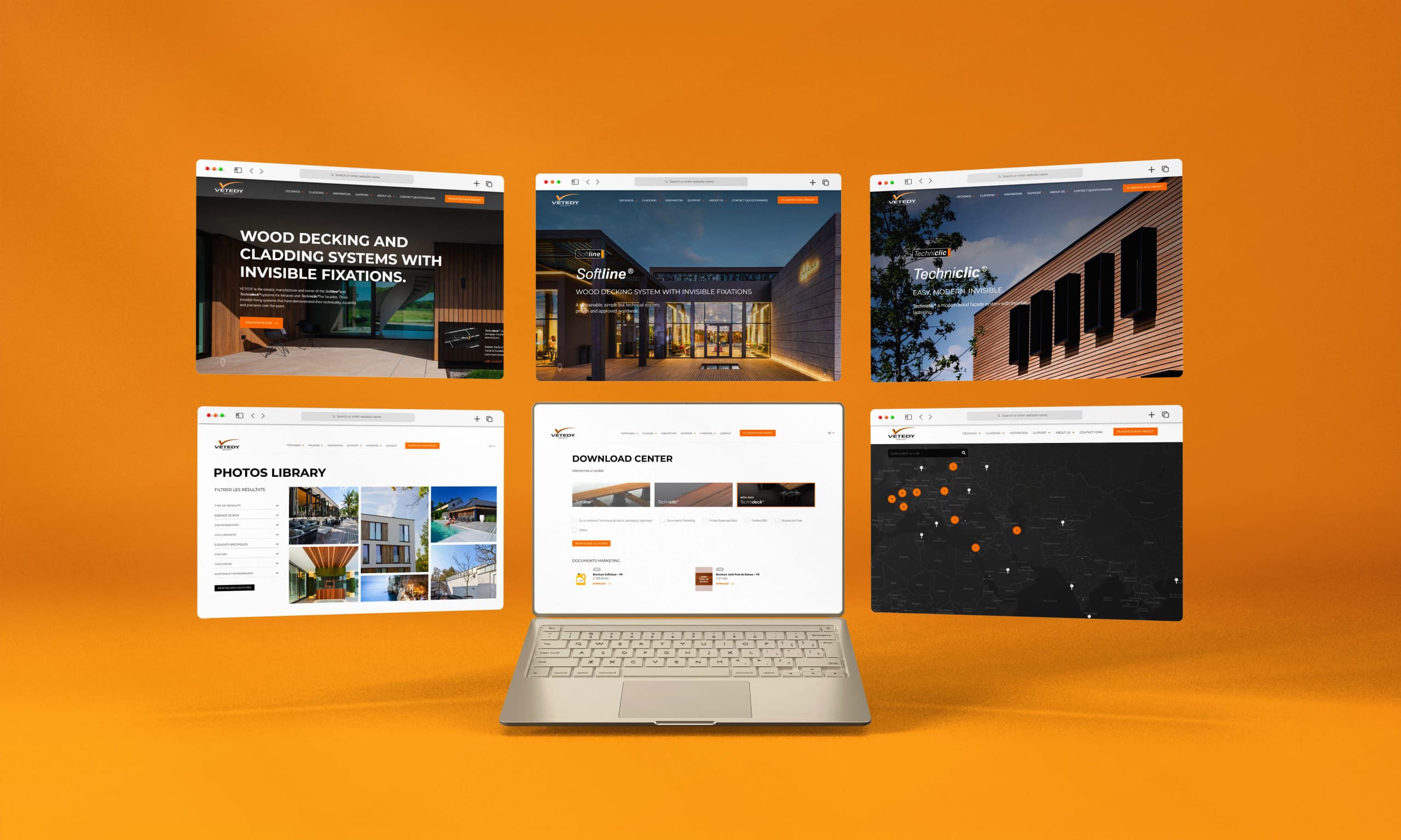 New website Vetedy 2022 wood premium exotic cladding system without visible fixations