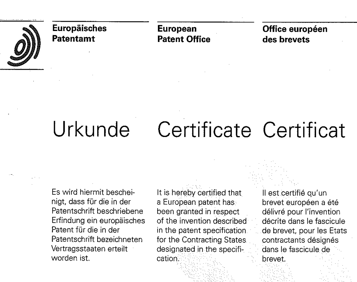 Deposit of the softline patent system by vetedy in 2003