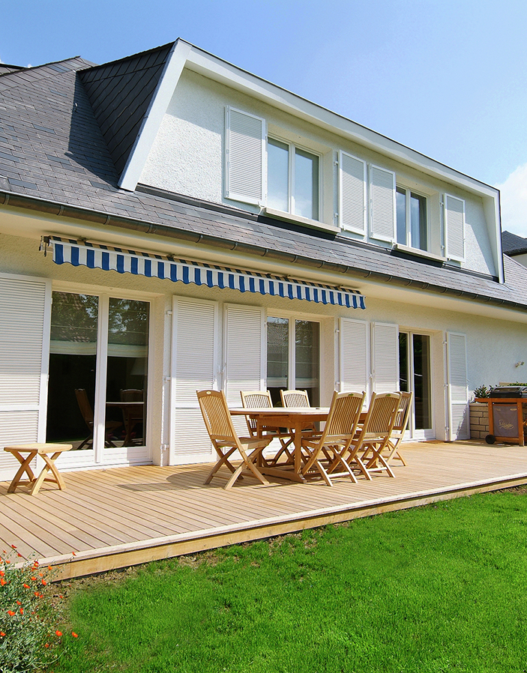 terrasse extérieur en teck