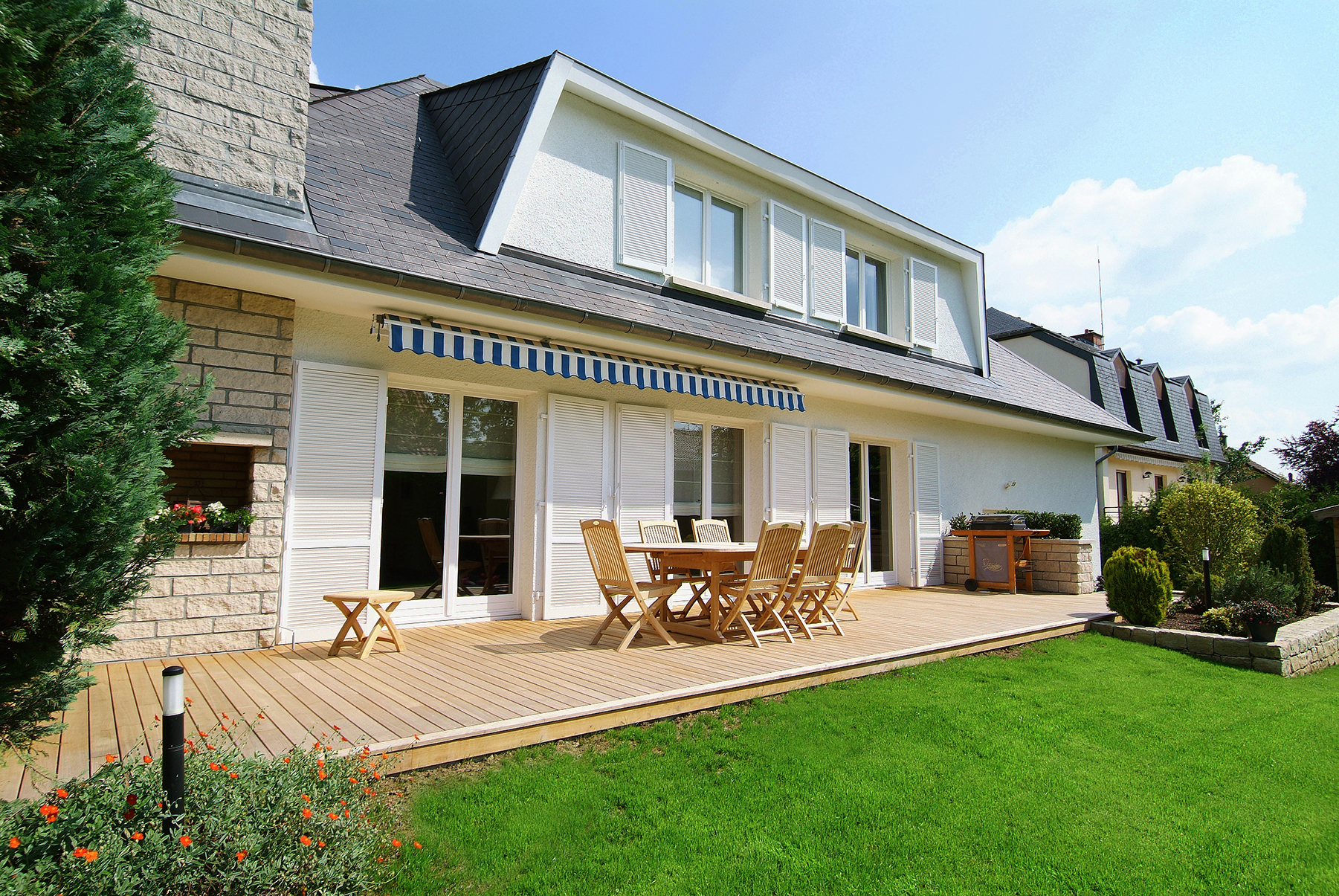 terrasse extérieur en teck