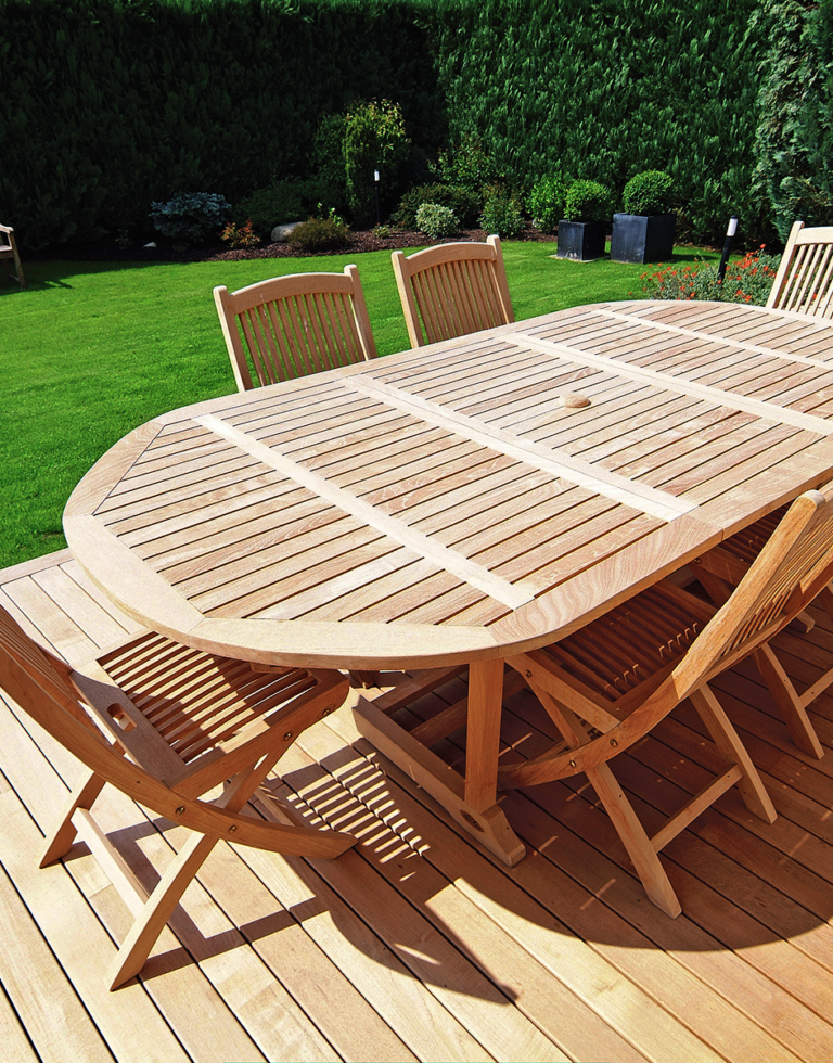 terrasse extérieur en teck